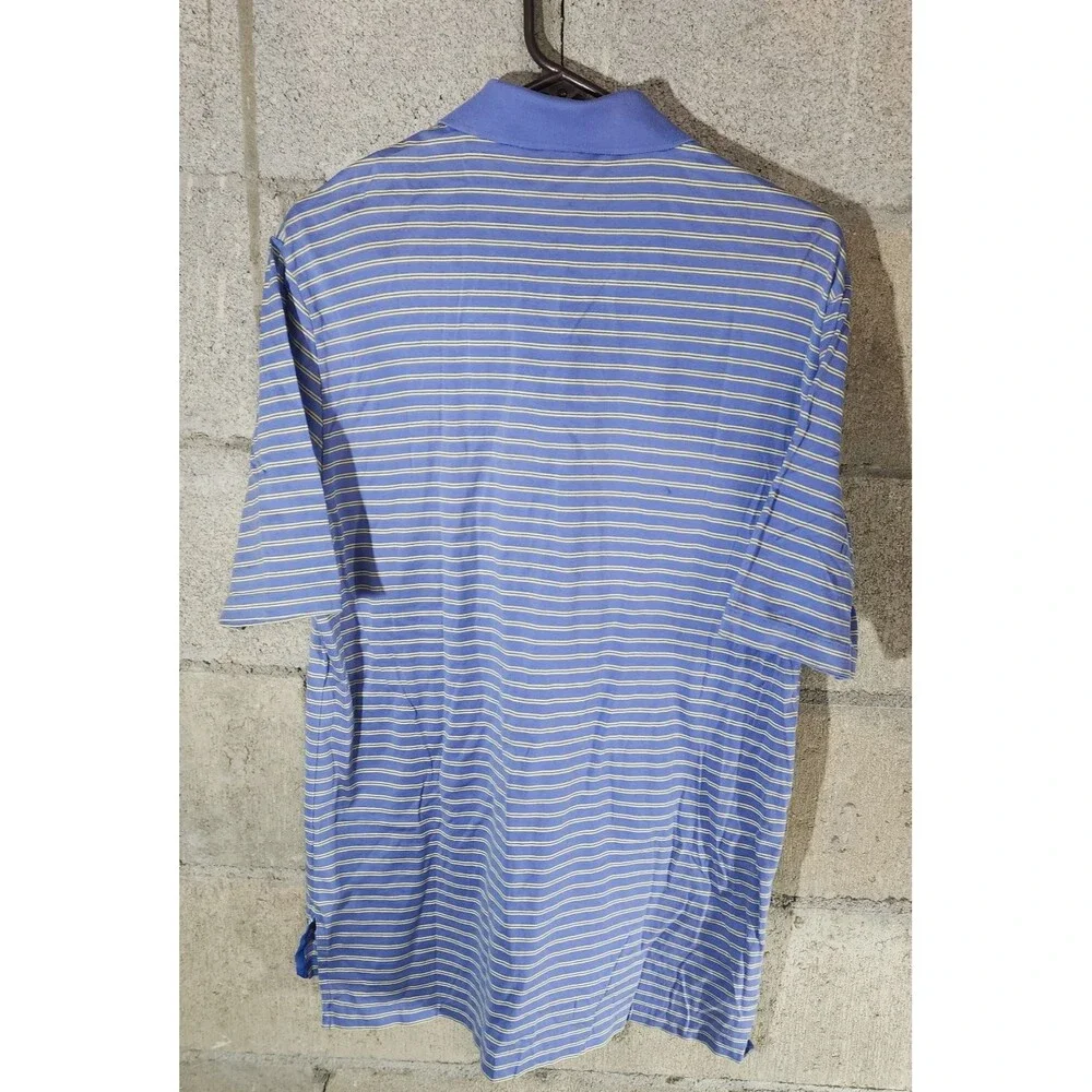 Polo Golf Ralph Lauren Men's Striped Polo Shirt Blue Size S
